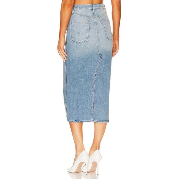 Hudson Reconstructed Denim Midi Skirt in Offshore - Picture 13 of 15